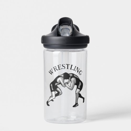 Wrestling Wrestler Design Water Bottle