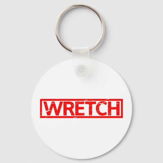 Wretch Stamp Keychain (Front)