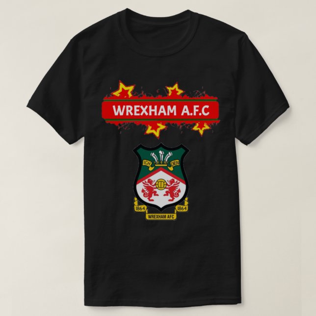 WREXHAM AFC Classic        T-Shirt (Design Front)