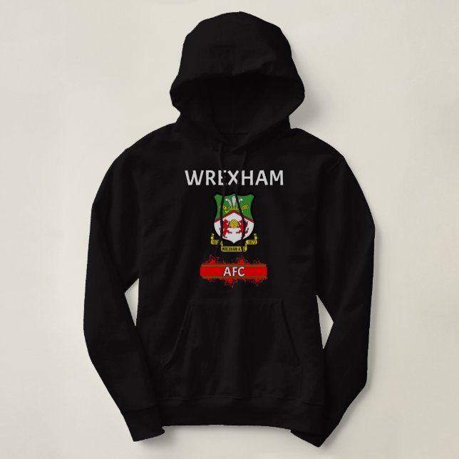 WREXHAM AFC Long     Hoodie (Design Front)