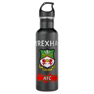 WREXHAM AFC Long Stainless Steel Water Bottle