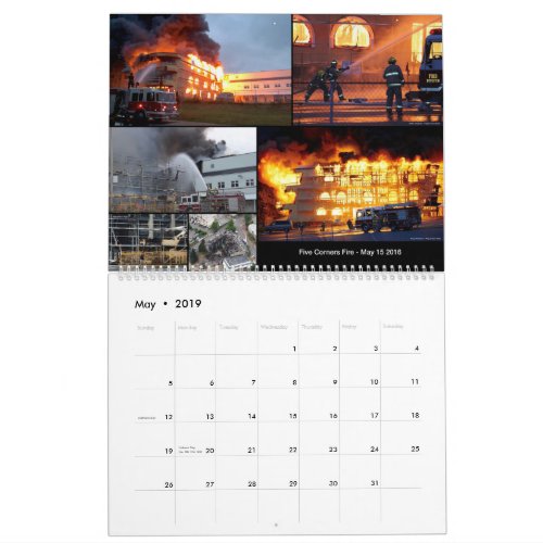 WRFR Auxiliary Firefighters 2019 Calendar 11x1425