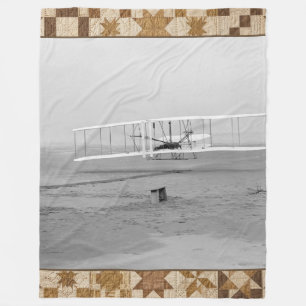 Wright Brothers 1903 Historic Quilt Blanket