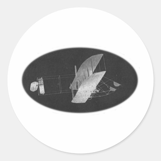 Wright Brothers #1 Classic Round Sticker (Front)