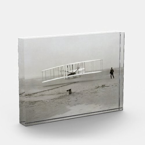 Wright Brothers Flyer First Plane Flight Aviation Acrylic Award
