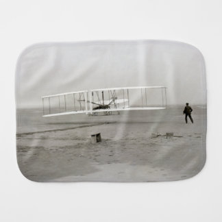 Wright Brothers Flyer First Plane Flight Aviation Baby Burp Cloth