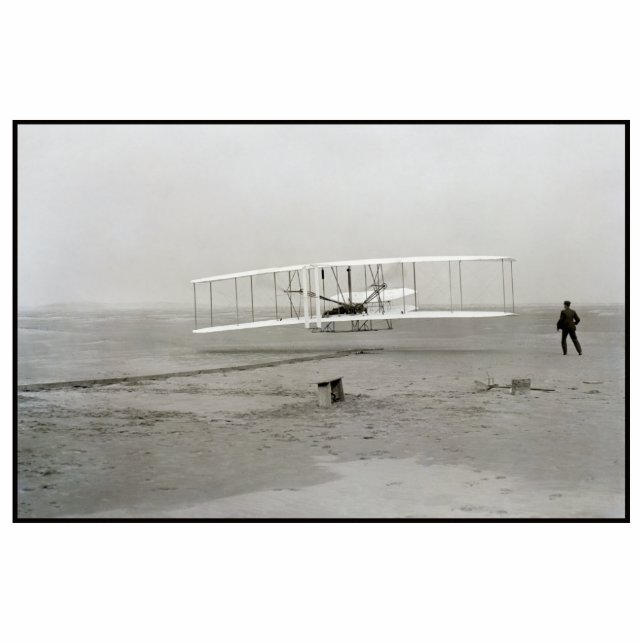 Wright Brothers Flyer First Plane Flight Aviation Cutout (Front)