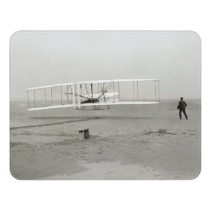 Wright Brothers Flyer First Plane Flight Aviation Door Sign