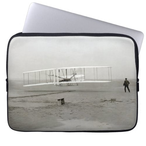 Wright Brothers Flyer First Plane Flight Aviation Laptop Sleeve