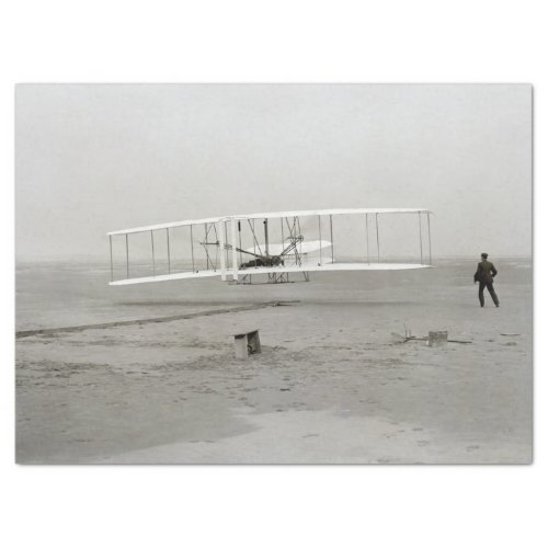 Wright Brothers Flyer First Plane Flight Aviation Tissue Paper