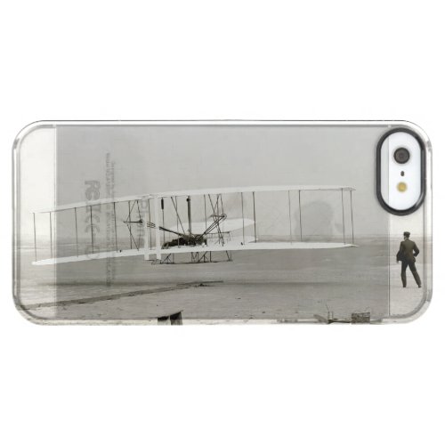 Wright Brothers Flyer First Plane Flight Aviation Clear iPhone SE55s Case