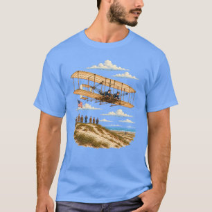 Wright Brothers Flyer Over Kitty Hawk T-Shirt