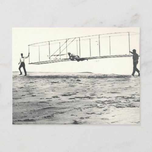 Wright Brothers Glider Tests Postcard