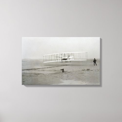 Wright Brothers Kitty Hawk First Flight Airplane Canvas Print