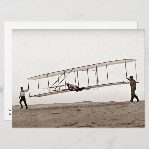 Wright Brothers Kitty Hawk North Carolina C 1902 Holiday Card
