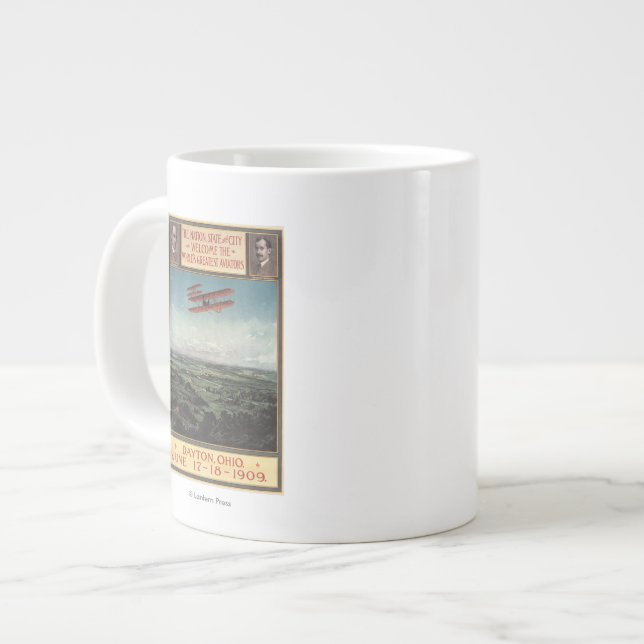 Wright Brothers Plane Giant Coffee Mug (Front Left)