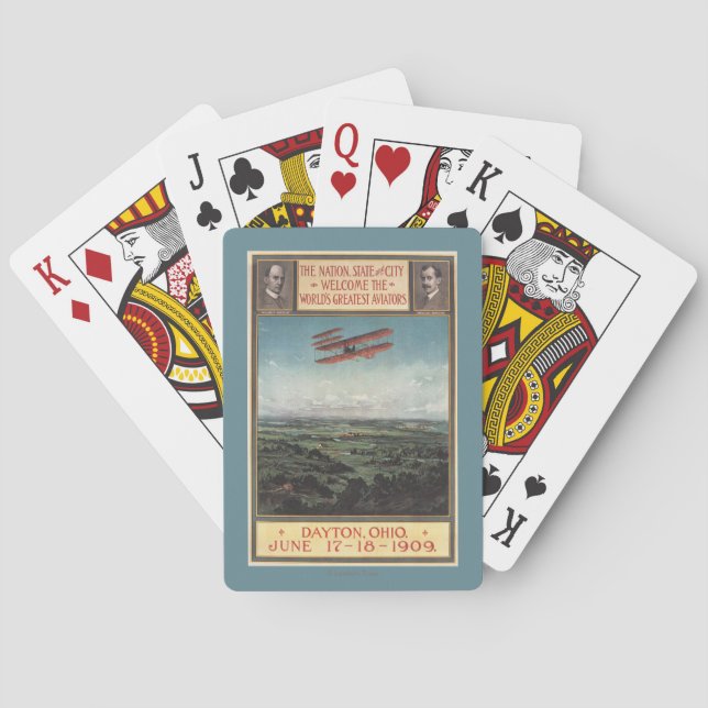 Wright Brothers Plane Poker Cards (Back)