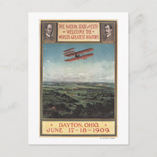 Wright Brothers Plane Postcard