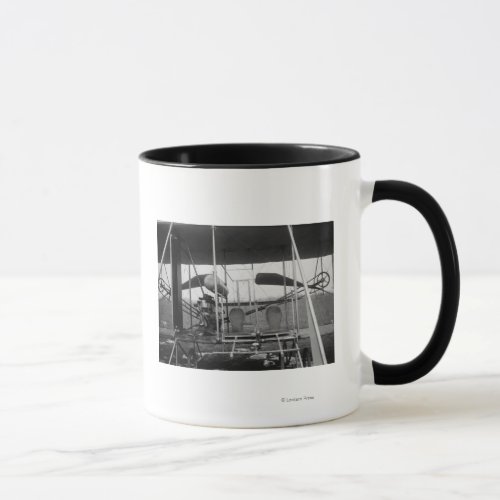 Wright Brothers Plane with Pilot and Mug