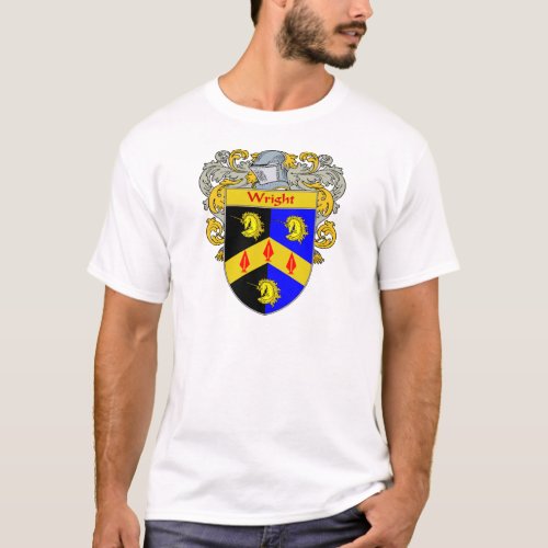 Wright Coat of Arms Mantled T_Shirt