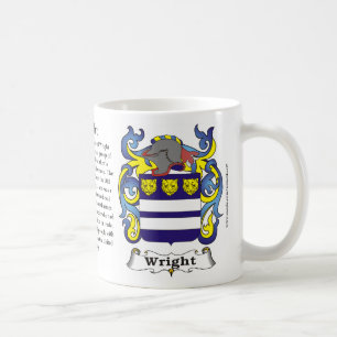 Wright Family Coat of Arms Mug