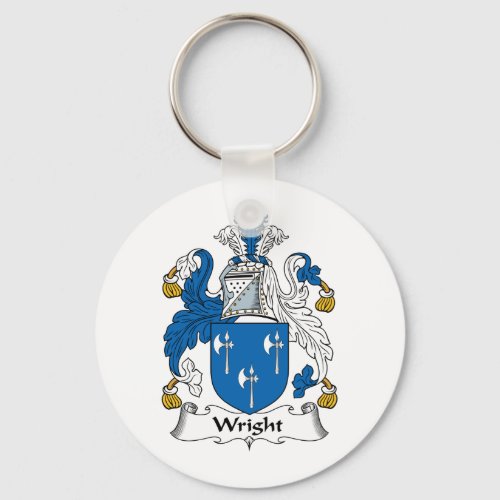 Wright Family Crest Keychain