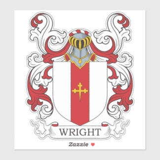Wright Family Crest Sticker