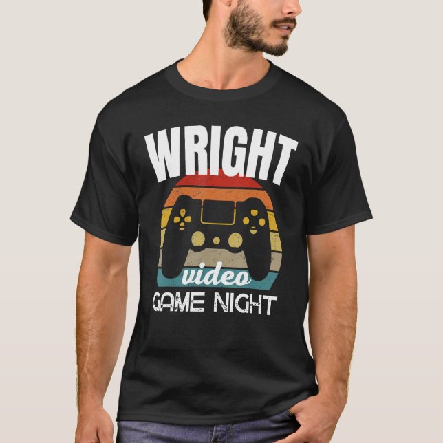 Wright Family Video Game Night T-Shirt (Front)