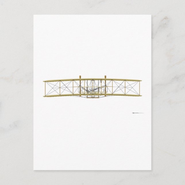 Wright Flyer 1903  Front View Postcard (Front)