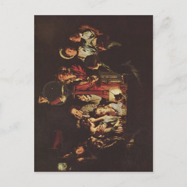 Wright, Joseph An Experiment on a Bird in an Air P Postcard (Front)