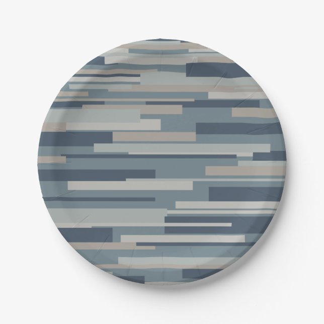 Wright Mid Century Modern Geometric Abstract  Paper Plates (Front)
