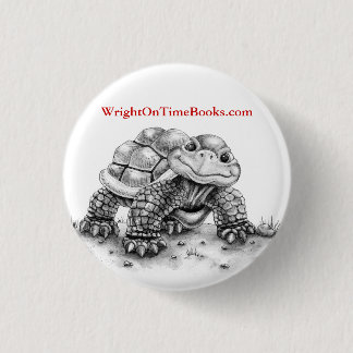 Wright on Time Books Turtle Pinback Button