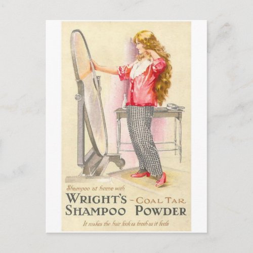 Wrights Shampoo Powder Postcard