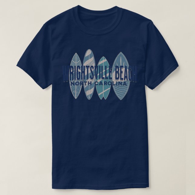 Wrightsville Beach NC Summertime Vacationing Surfi T-Shirt (Design Front)