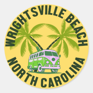 Wrightsville Beach,North Carolina Classic Round Sticker