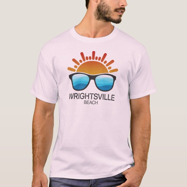 Wrightsville Beach North Carolina Sunglasses T-Shirt (Front)