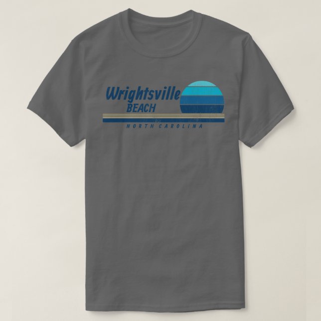 Wrightsville Beach North olina Blue Sunrise T-Shirt (Design Front)