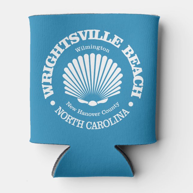 Wrightsville Beach (seashell) Can Cooler (Front)