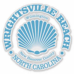 Wrightsville Beach (seashell) Sticker