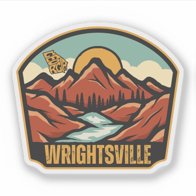Wrightsville, Georgia Sticker (Front)
