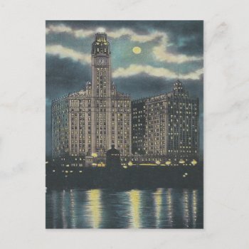 Wrigley Building Chicago Postcard by thedustyattic at Zazzle