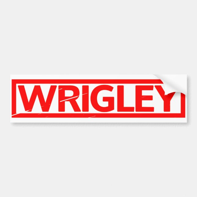 Wrigley Stamp Bumper Sticker (Front)