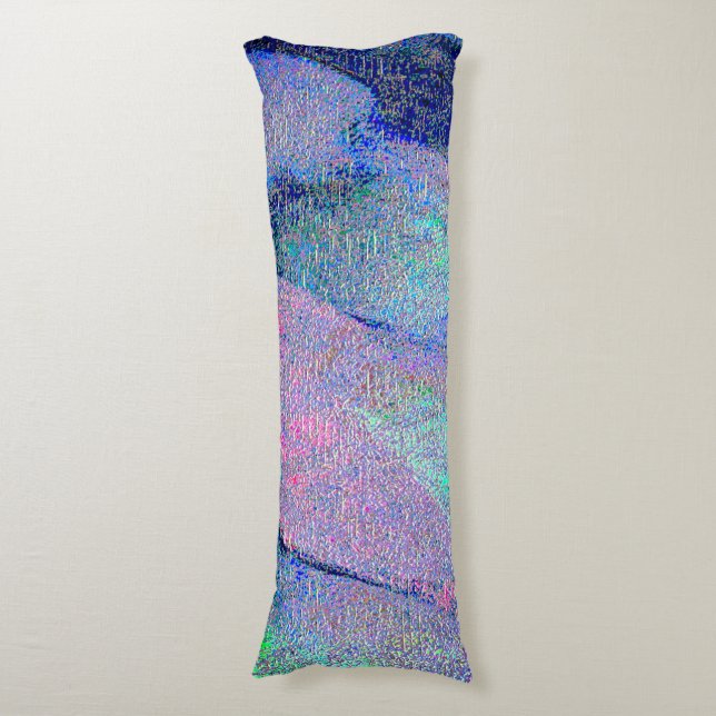 Wrinkled leather style with worn paint, bluish body pillow (Front Vertical)