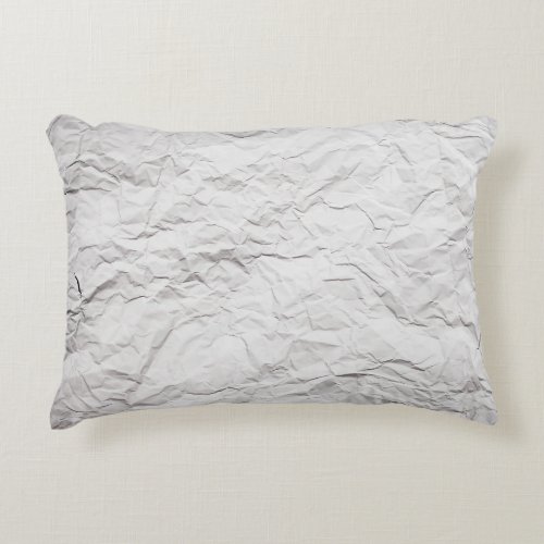 Wrinkled paper texture detailed background accent pillow