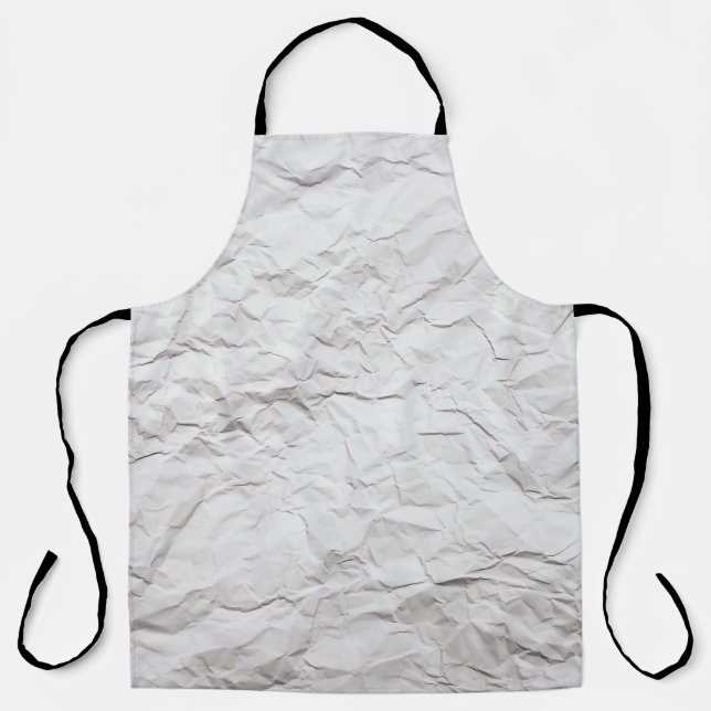 Wrinkled paper texture, detailed background. apron (Front)