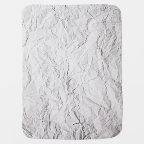 Wrinkled paper texture detailed background baby blanket