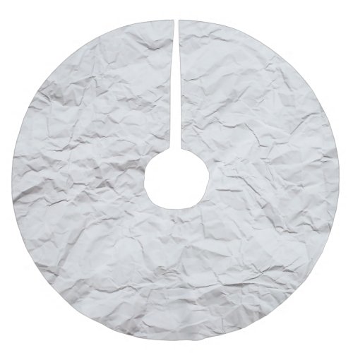 Wrinkled paper texture detailed background brushed polyester tree skirt