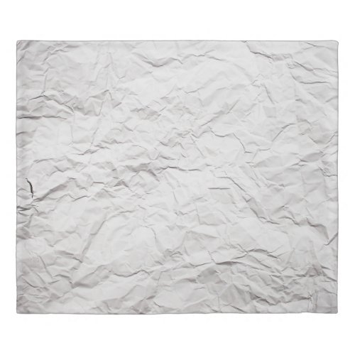 Wrinkled paper texture detailed background duvet cover