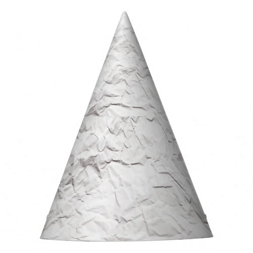 Wrinkled paper texture detailed background party hat