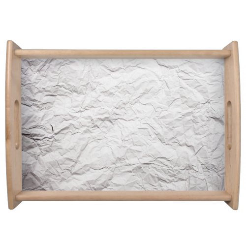 Wrinkled paper texture detailed background serving tray